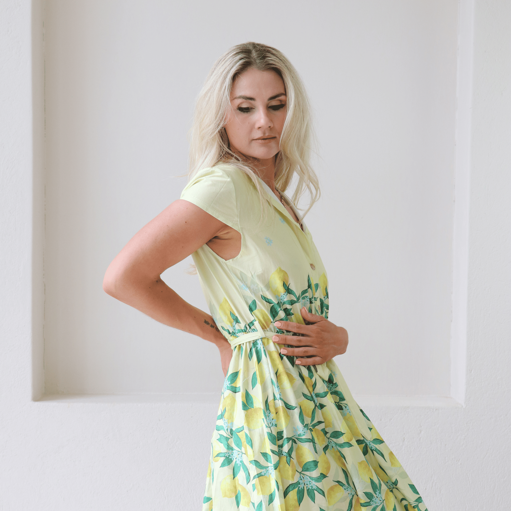 CLARKE SOFT COTTON CAP SLEEVE MAXI DRESS