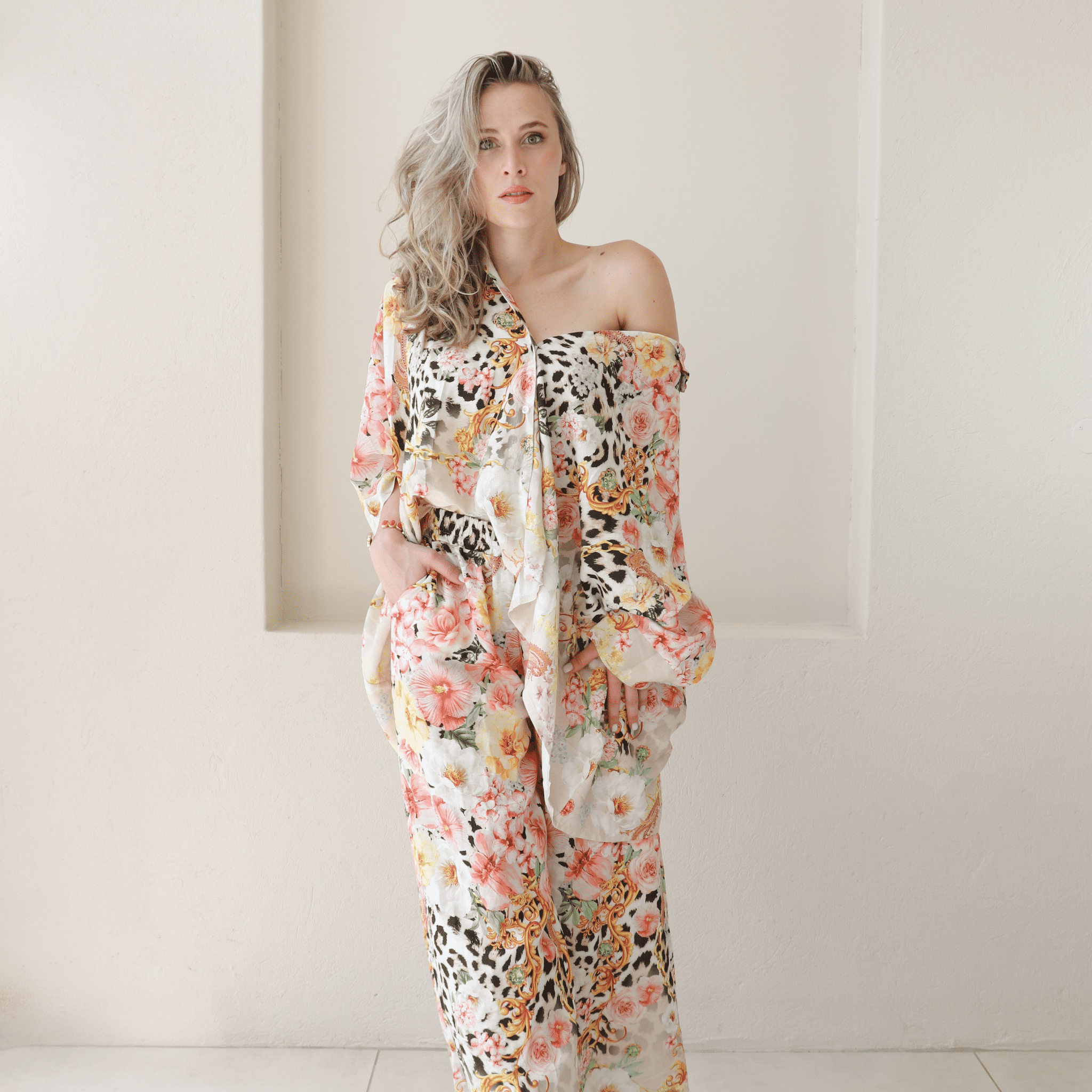 XANTHIA SOFT LINEN BLEND SHIRT PANTS SET