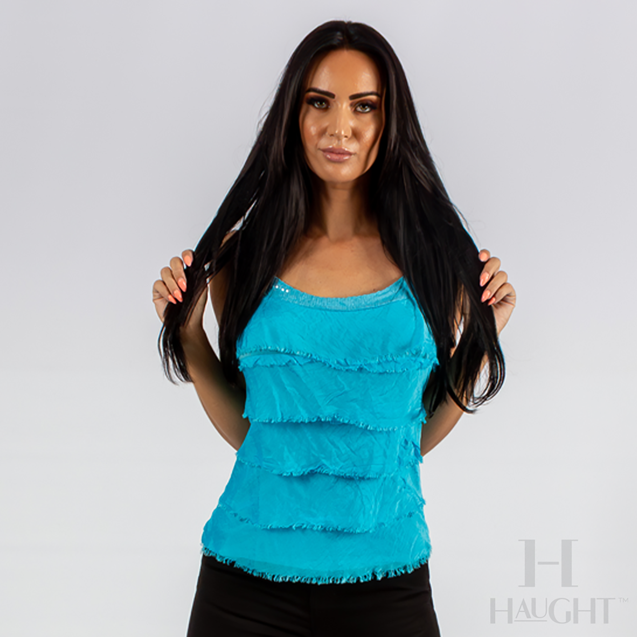 SILK FRILL LAYERED CAMI