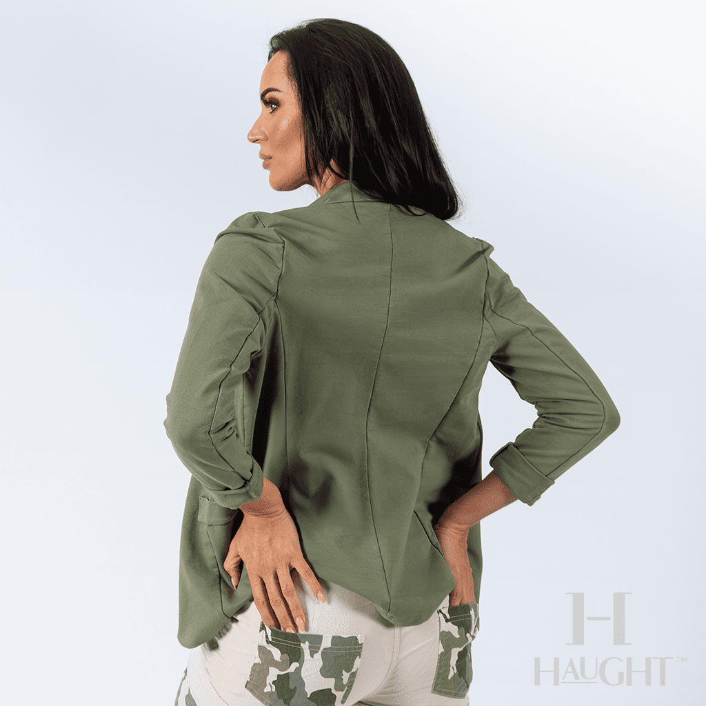KNIT SEQUIN LAPEL BLAZER