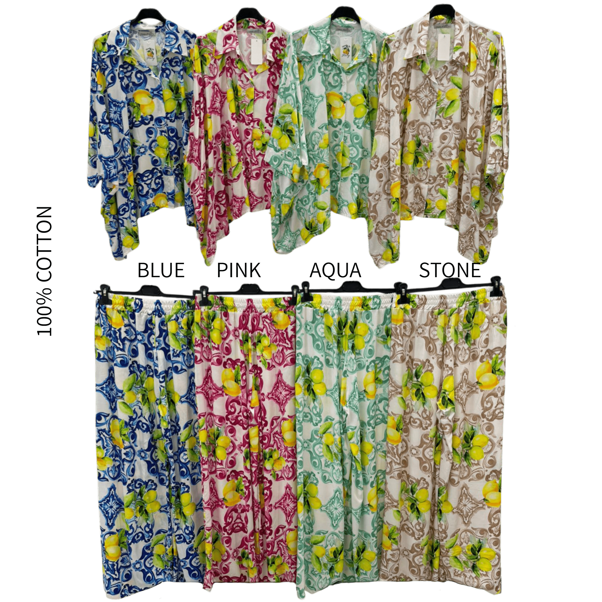 TIRZA SOFT VISCOSE SHIRT PANTS SET