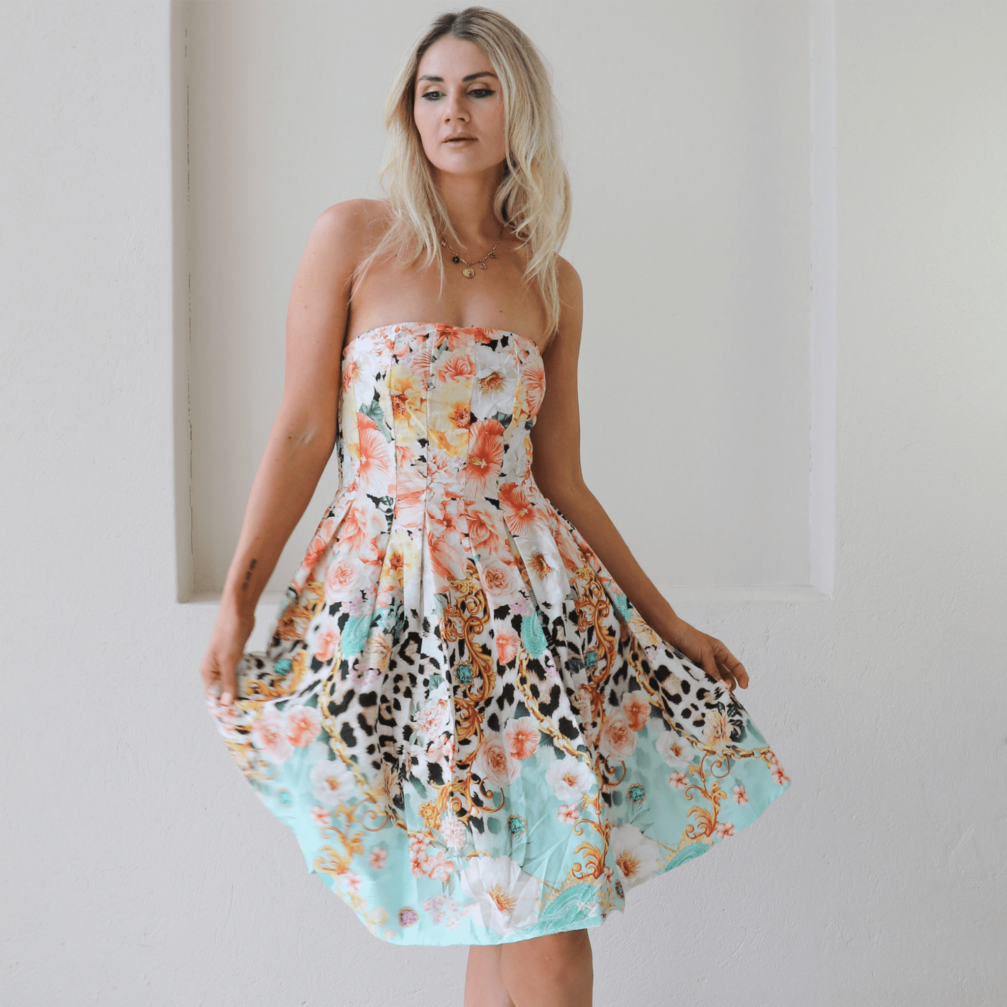 COSETTE SOFT COTTON BUSTIER DRESS SET