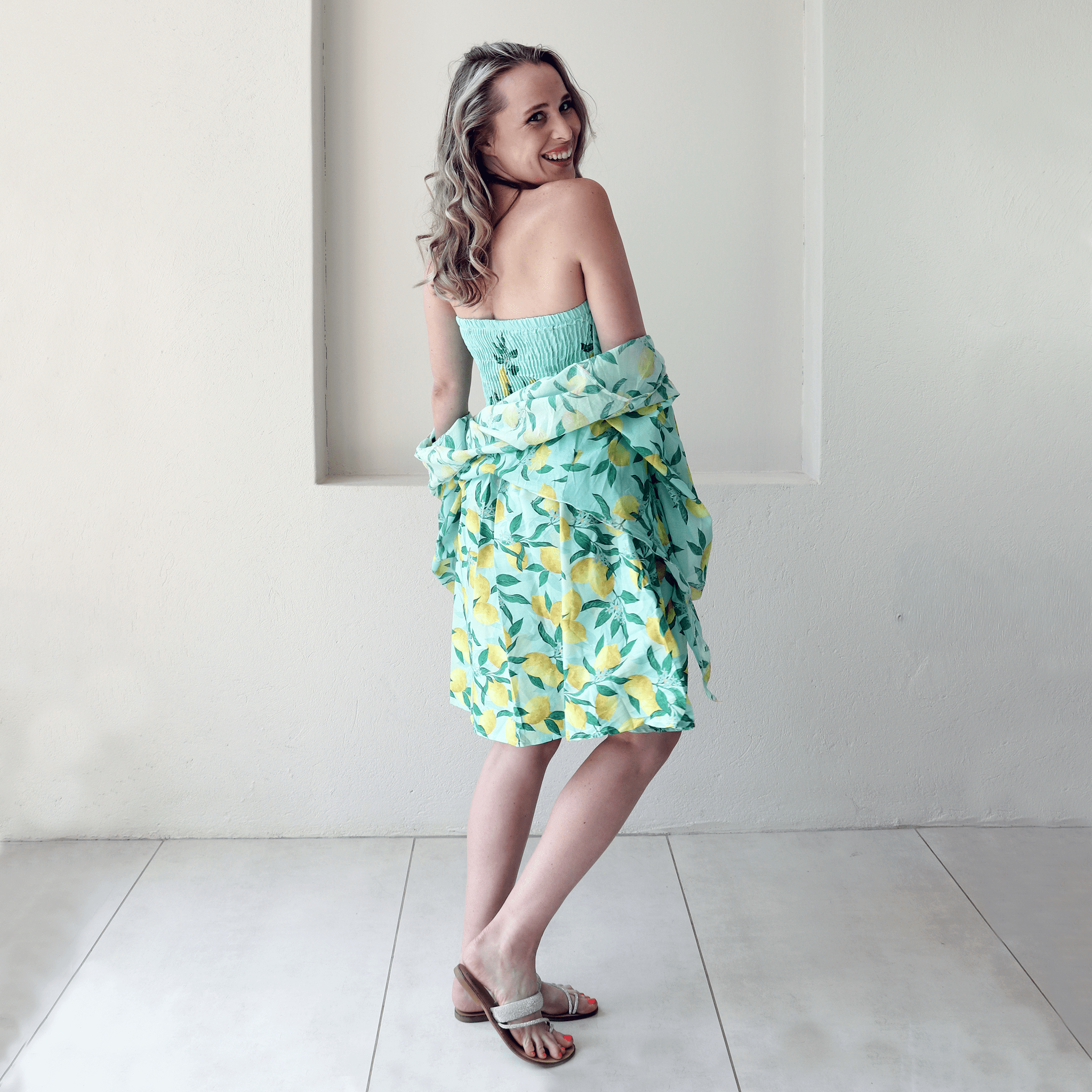 AMBERLYN COTTON BUSTIER DRESS SET