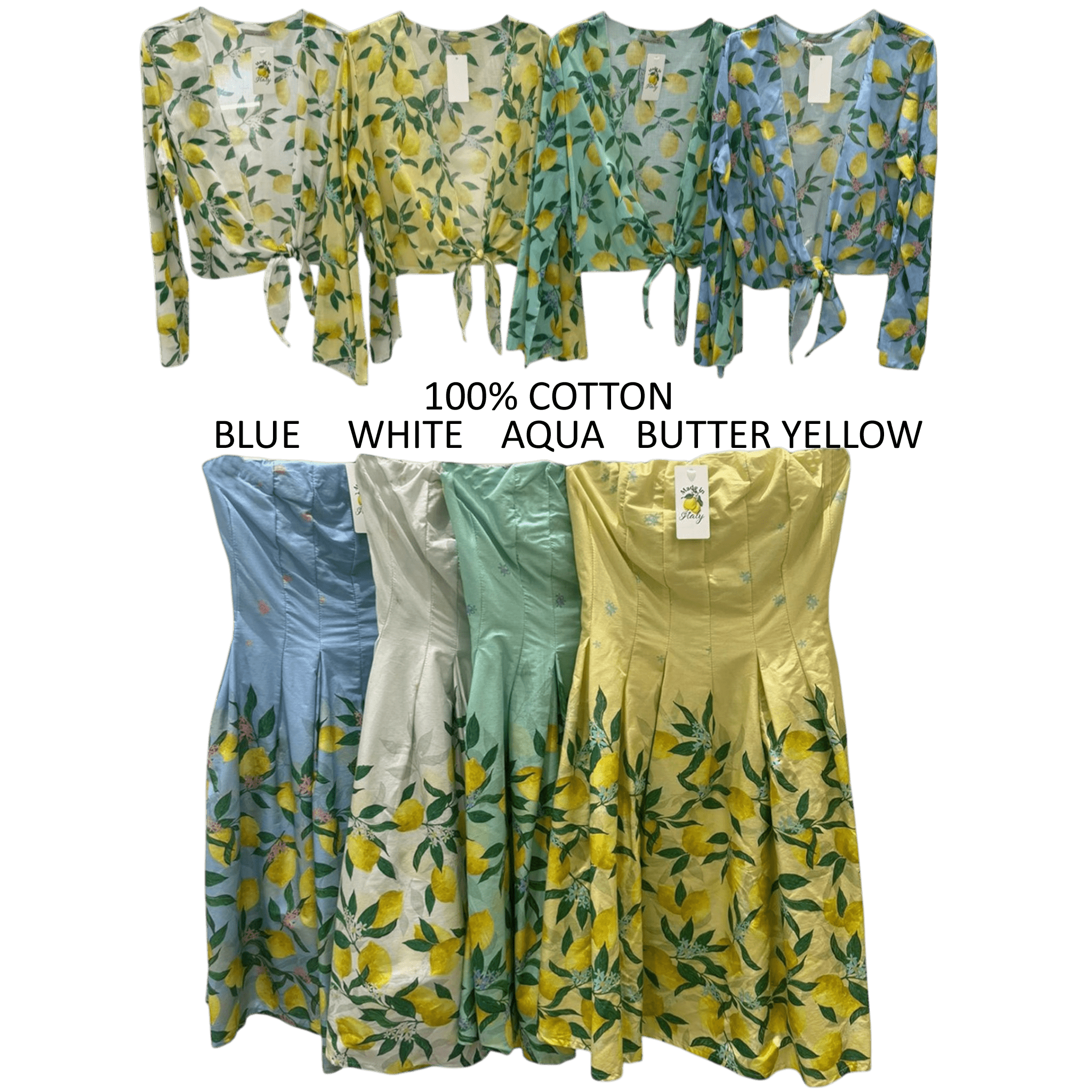 AMBERLYN COTTON BUSTIER DRESS SET