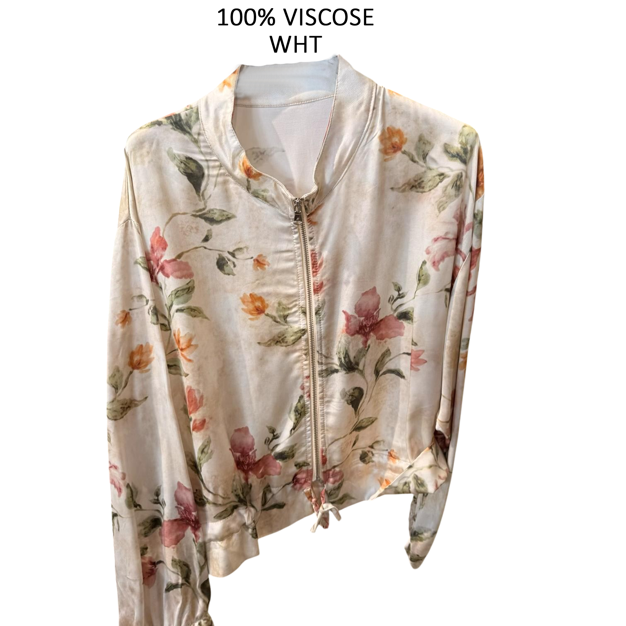 ZARA VISCOSE FLORAL JACKET