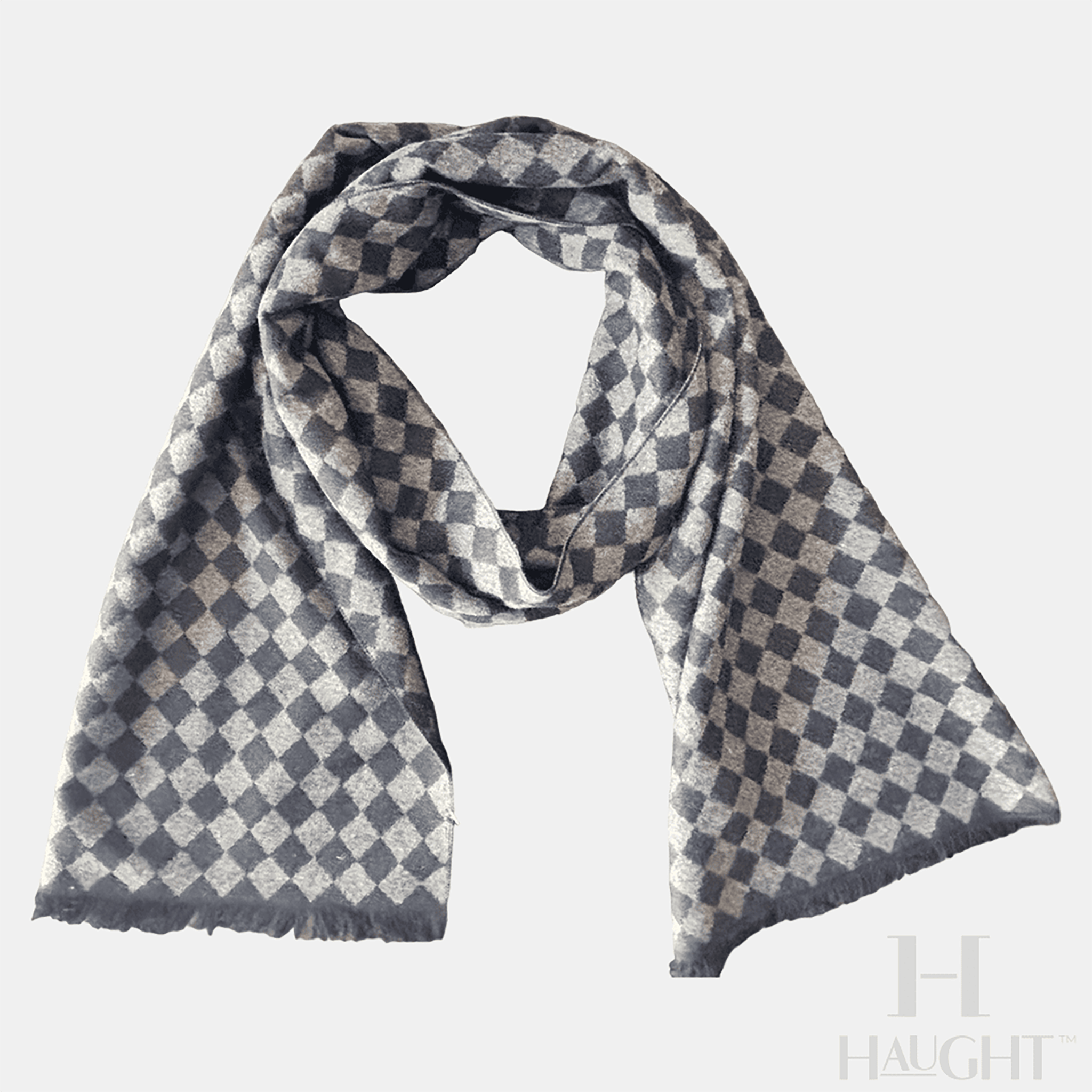 FEDERICO SMALL DIAMOND PRINT SCARF - 1.85 x 31CM