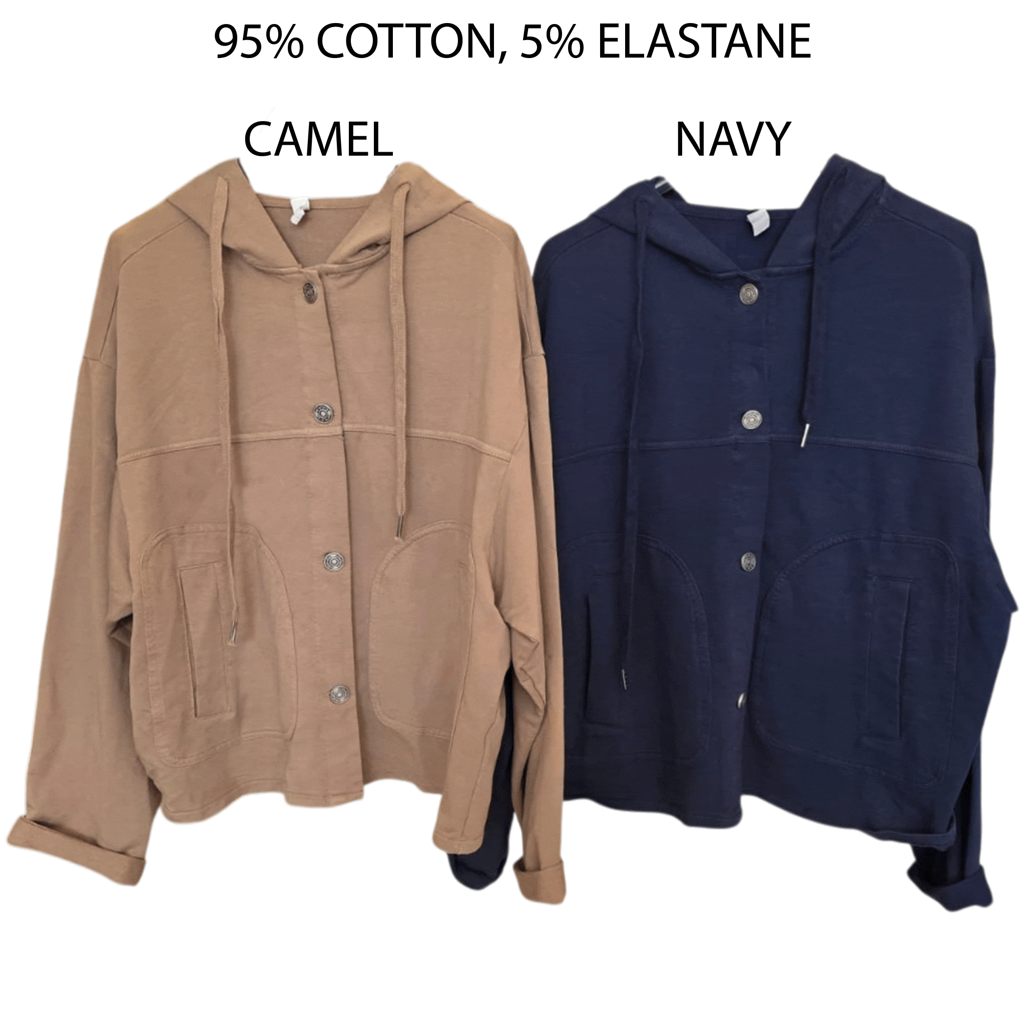 ELIZA HEAVY TRACK SUIT JACKET WITH HOODIE