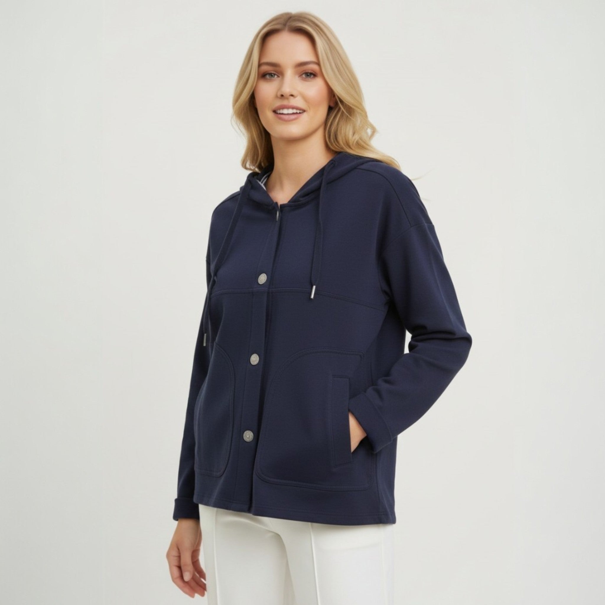 ELIZA HEAVY TRACK SUIT JACKET WITH HOODIE