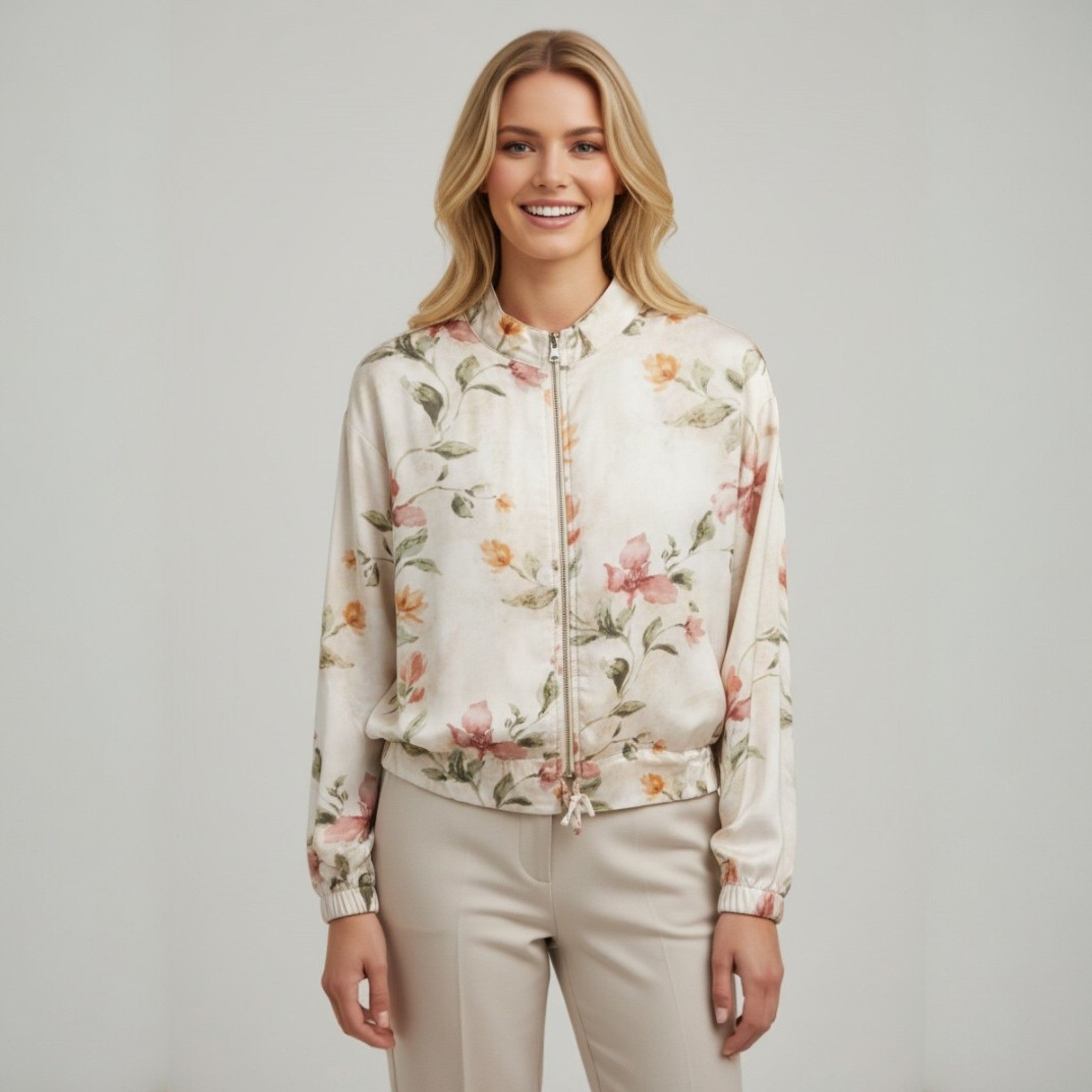 ZARA VISCOSE FLORAL JACKET